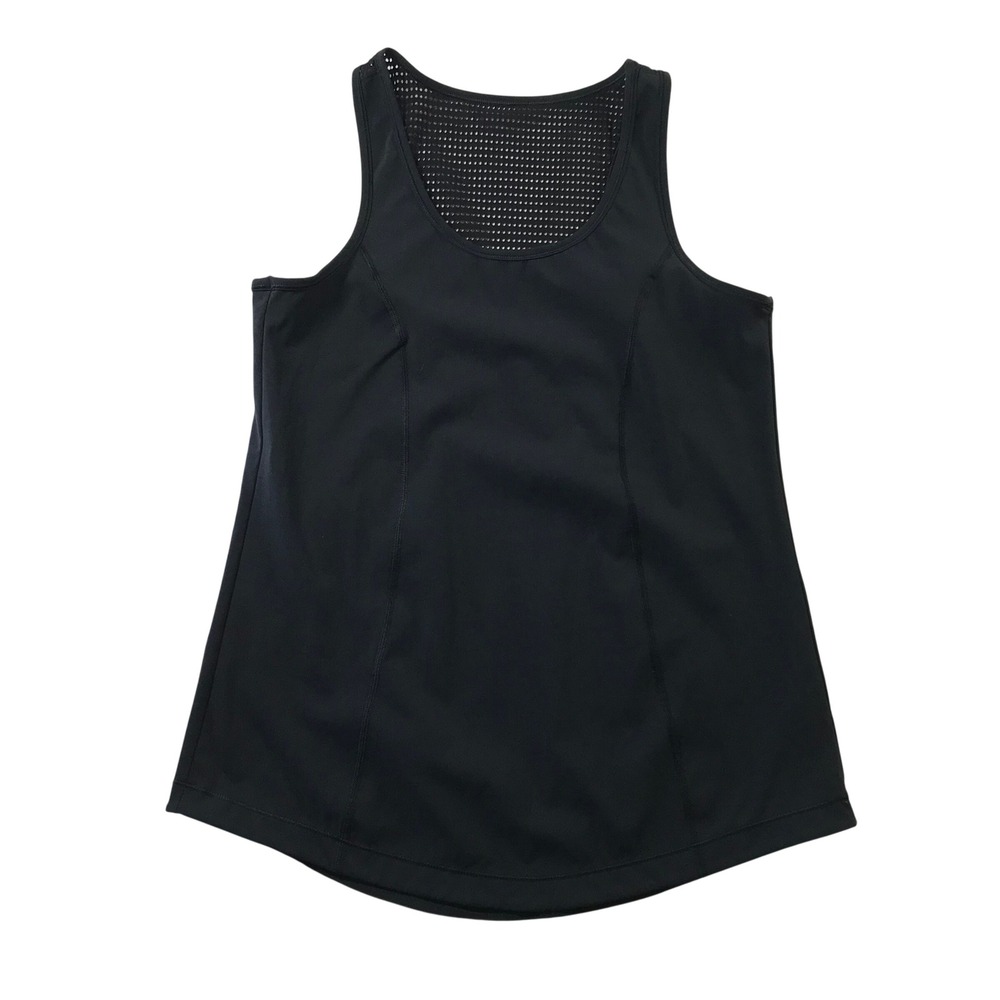Soma Sport Womens Black Mesh Racerback Tank Top Size M Athletic Workout Gym